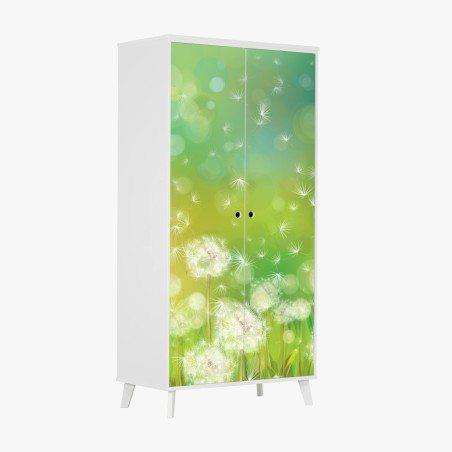 Wardrobe sticker spring dandelion meadow • Wallissimo®