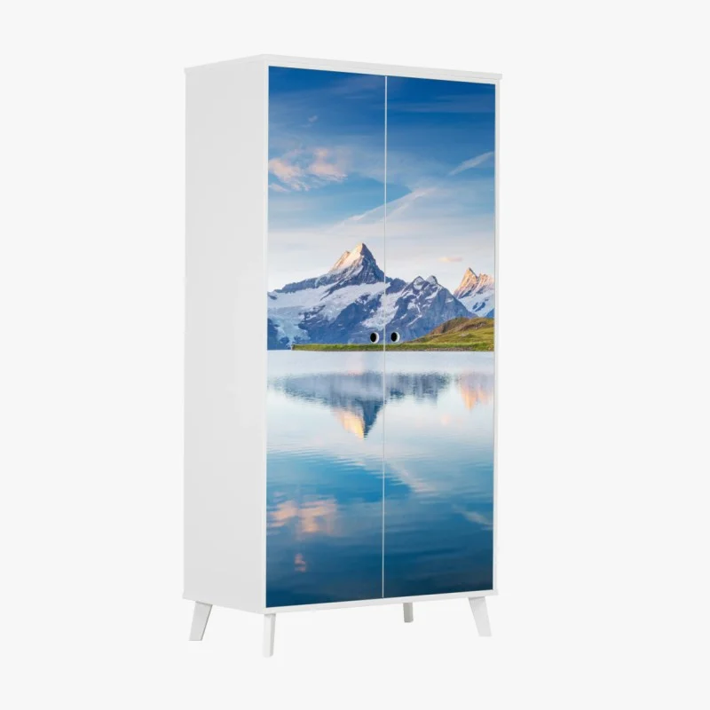 Wardrobe sticker majestic Alps reflection at Bachalpsee