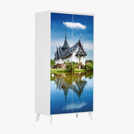 Wardrobe sticker Sanphet Prasat palace reflection • Wallissimo®