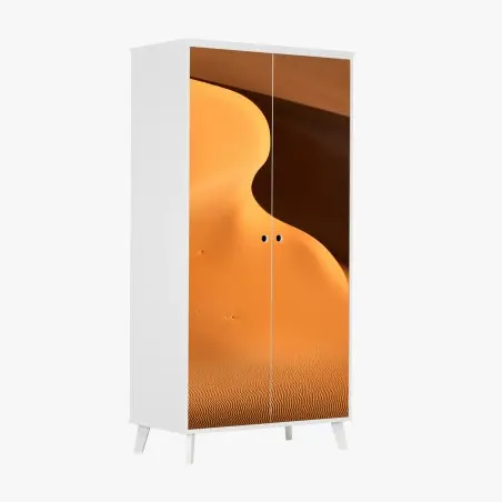Wardrobe sticker golden dune curves • Wallissimo®