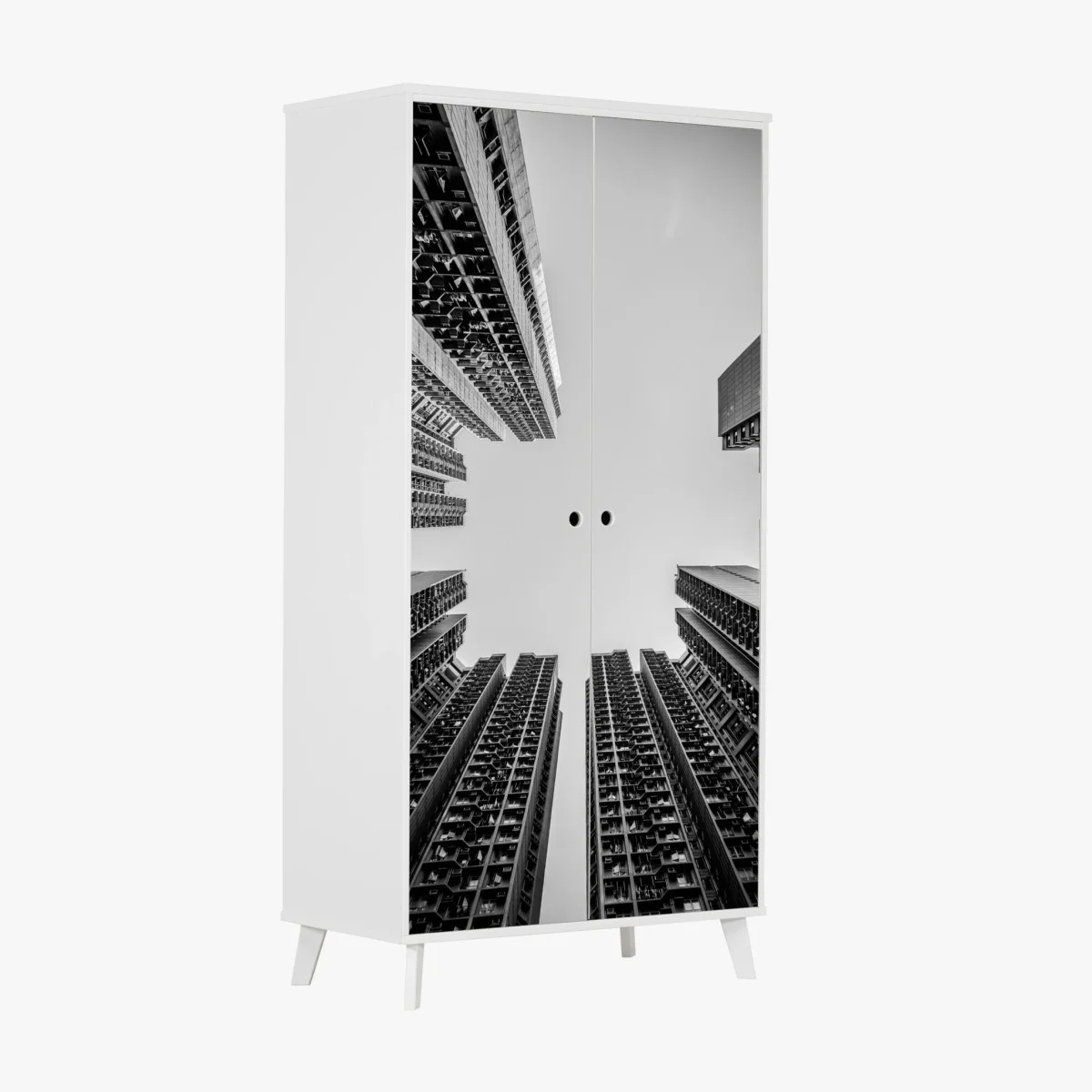 Wardrobe sticker skyward urban towers ⁕ Wallissimo® Wardrobe sticker skyward urban towers ⁕ Wallissimo®