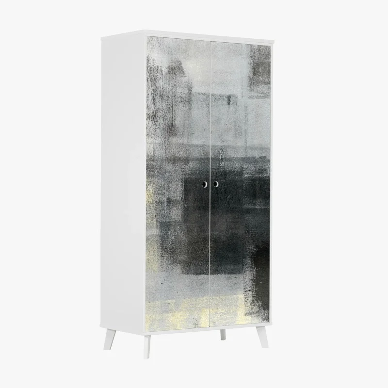 Wardrobe sticker subtle monochrome texture study