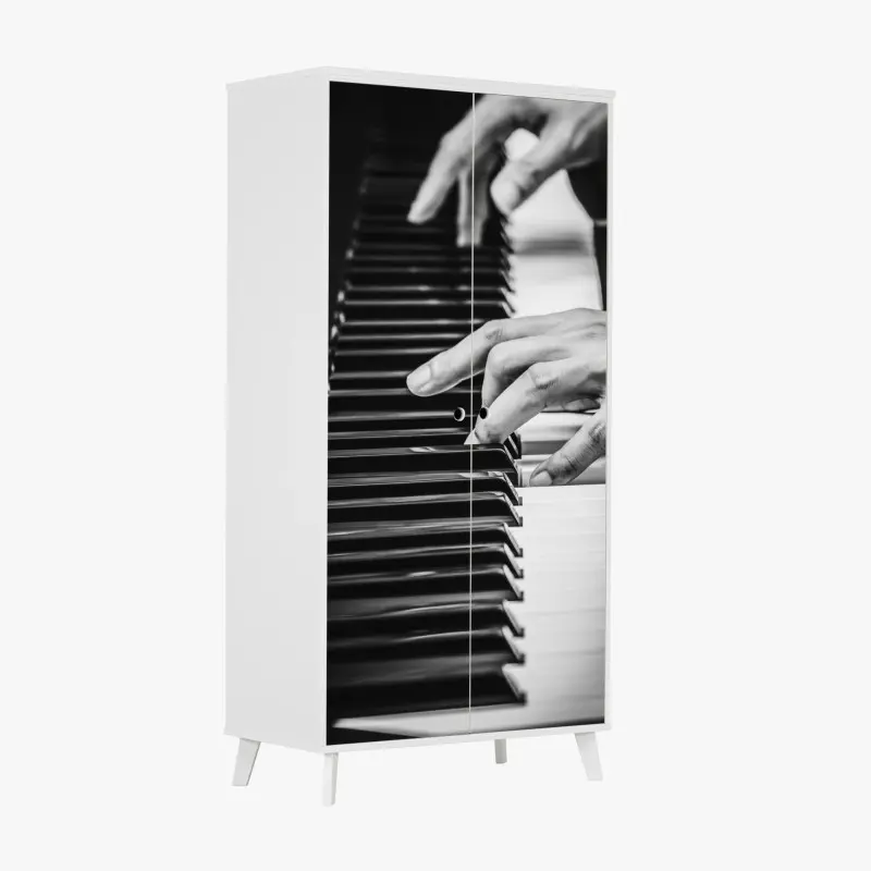 Wardrobe sticker playful abstract memphis pattern • Wallissimo®