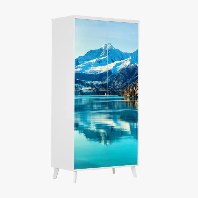 Wardrobe sticker serene turquoise mountain lake