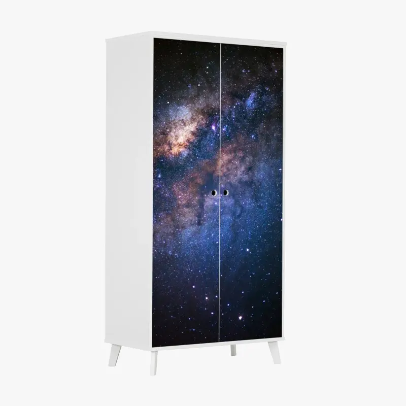 Wardrobe sticker milky way galaxy nightscape
