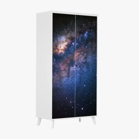 Wardrobe sticker milky way galaxy nightscape • Wallissimo®
