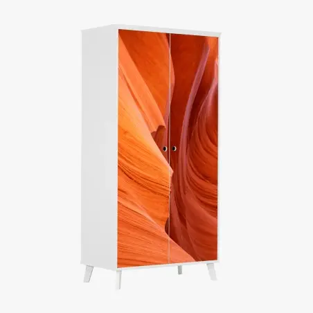 Wardrobe sticker warm sandstone canyon abstract • Wallissimo®