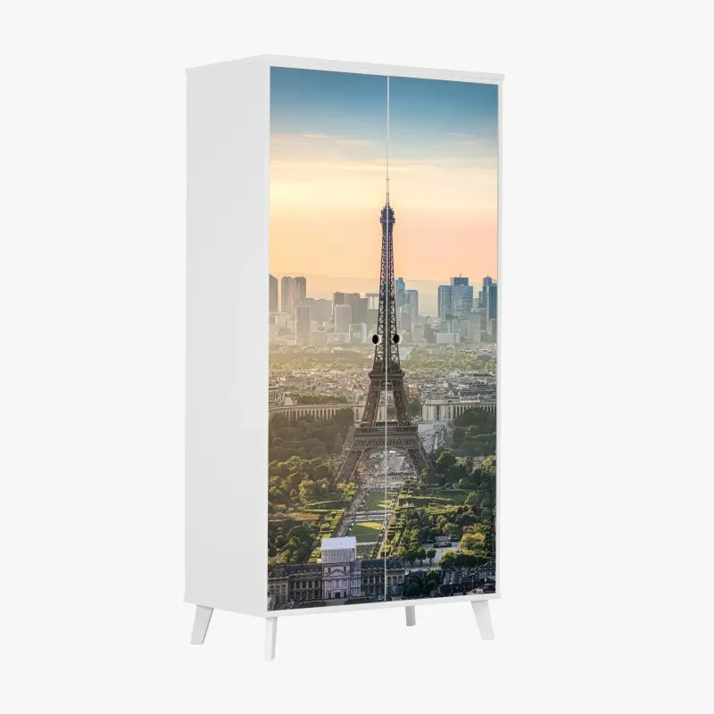 Wardrobe sticker Paris skyline with the Eiffel Tower
