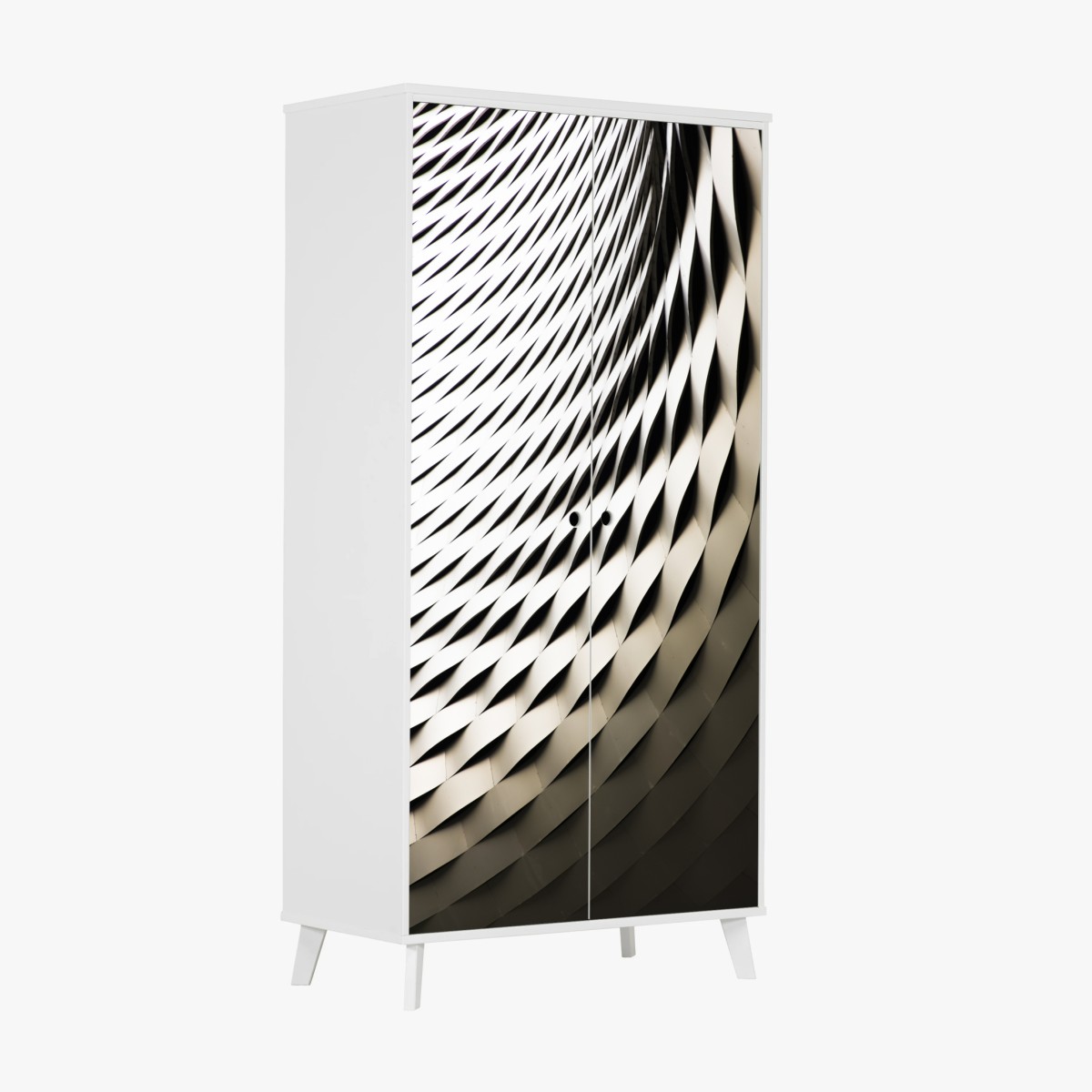 Wardrobe sticker modern geometric architectural pattern • Wallissimo® Wardrobe sticker modern geometric architectural pattern • Wallissimo®