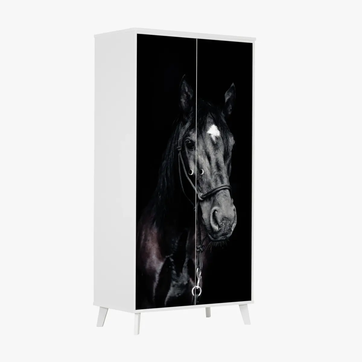 Wardrobe sticker majestic horse portrait ⁕ Wallissimo® Wardrobe sticker majestic horse portrait ⁕ Wallissimo®