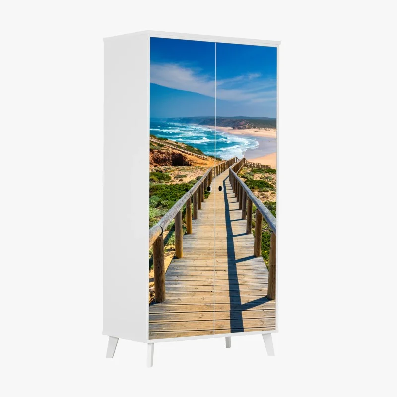 Wardrobe sticker boardwalk to Praia da Bordeira