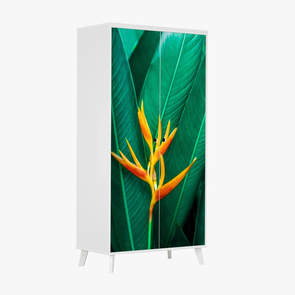 Wardrobe sticker vibrant tropical bird of paradise bloom ⁕ Wallissimo® Wardrobe sticker vibrant tropical bird of paradise bloom ⁕ Wallissimo®