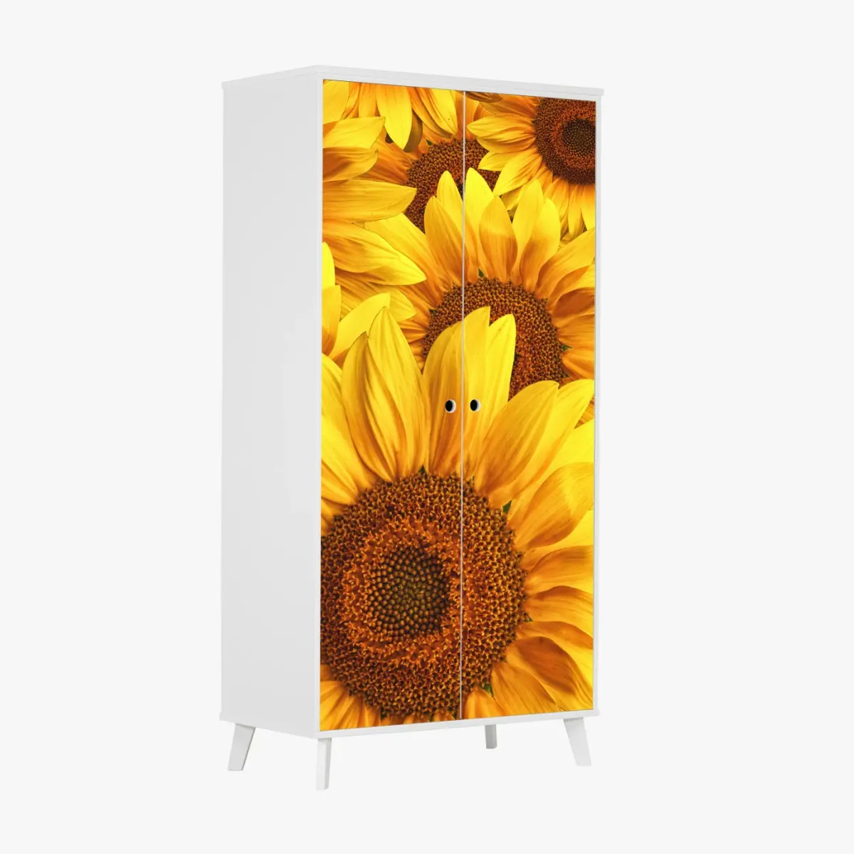 Wardrobe sticker golden sunflower bloom • Wallissimo® Wardrobe sticker golden sunflower bloom • Wallissimo®