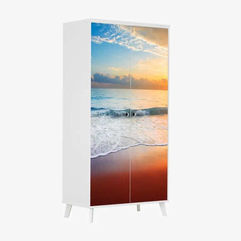 Wardrobe sticker elegant flute silhouette • Wallissimo®