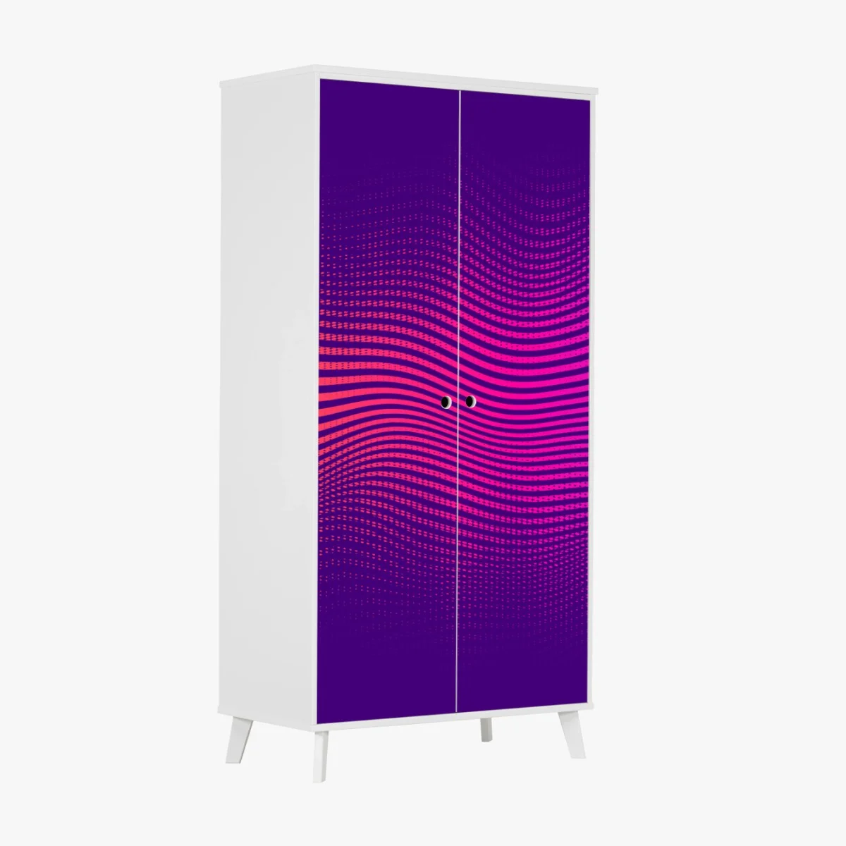 Wardrobe sticker vibrant gradient wave pattern ⁕ Wallissimo® Wardrobe sticker vibrant gradient wave pattern ⁕ Wallissimo®