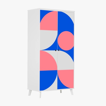 Wardrobe sticker scandinavian geometric composition • Wallissimo®