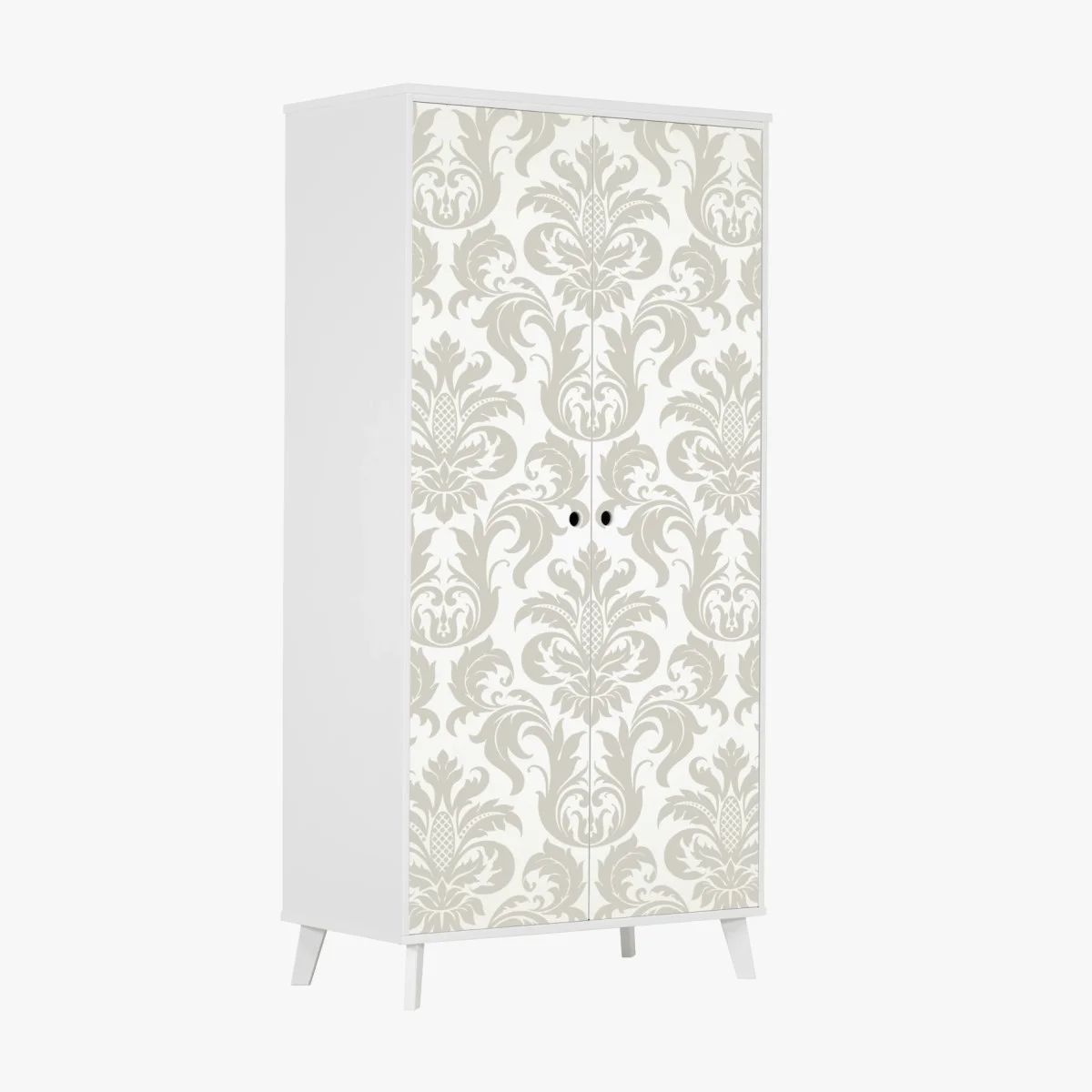 Wardrobe sticker elegant beige damask pattern ⁕ Wallissimo® Wardrobe sticker elegant beige damask pattern ⁕ Wallissimo®