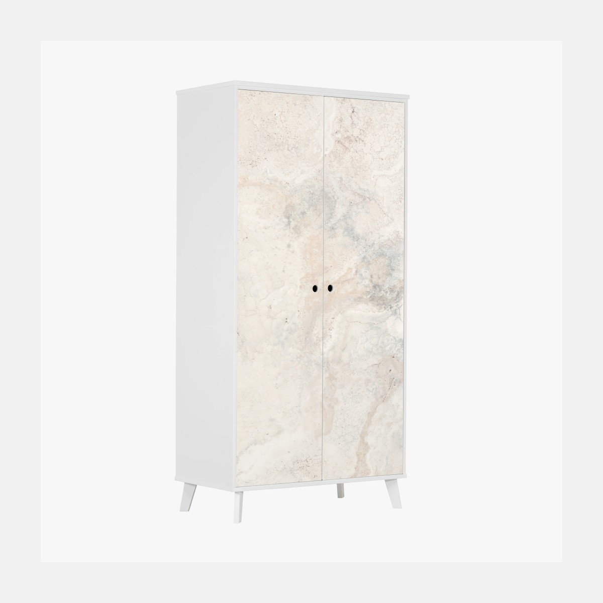 Wardrobe sticker soft beige marble texture • Wallissimo® Wardrobe sticker soft beige marble texture • Wallissimo®