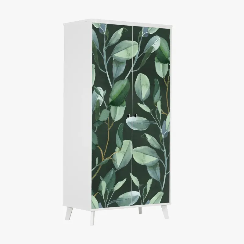 Wardrobe sticker turquoise geometric diamond pattern • Wallissimo®