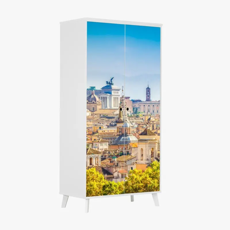 Wardrobe sticker playful pastel pool pattern • Wallissimo®