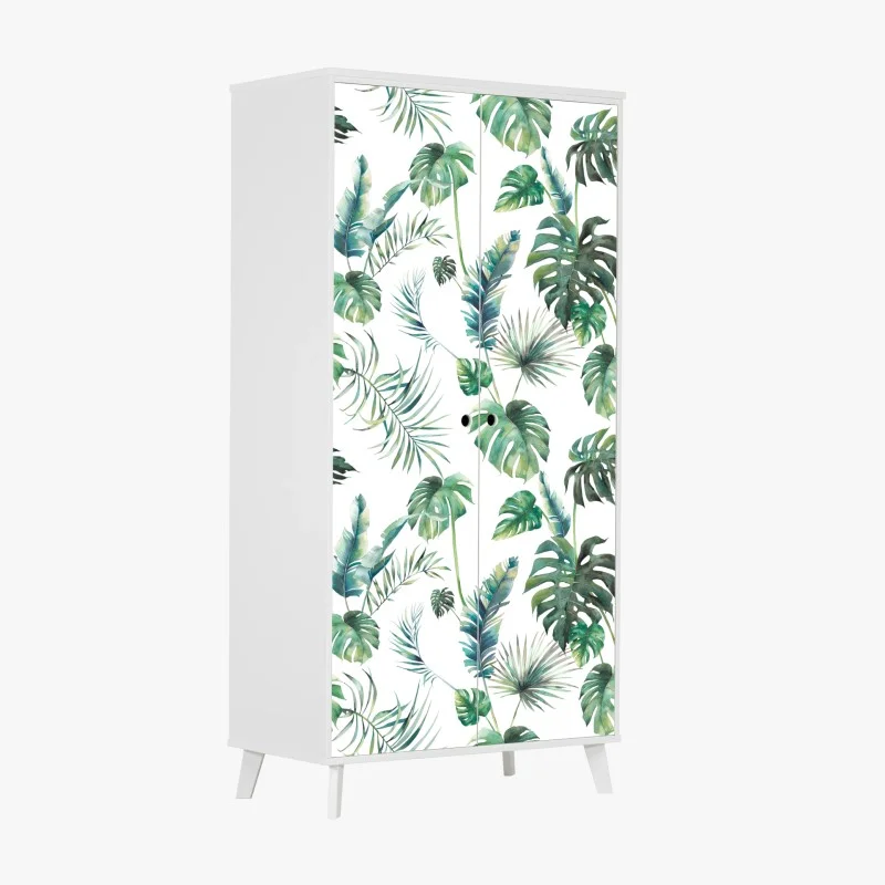 Wardrobe sticker vibrant abstract face portrait • Wallissimo®
