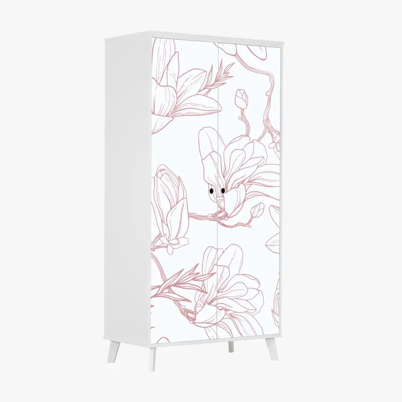 Wardrobe sticker serene forest path in spring • Wallissimo®