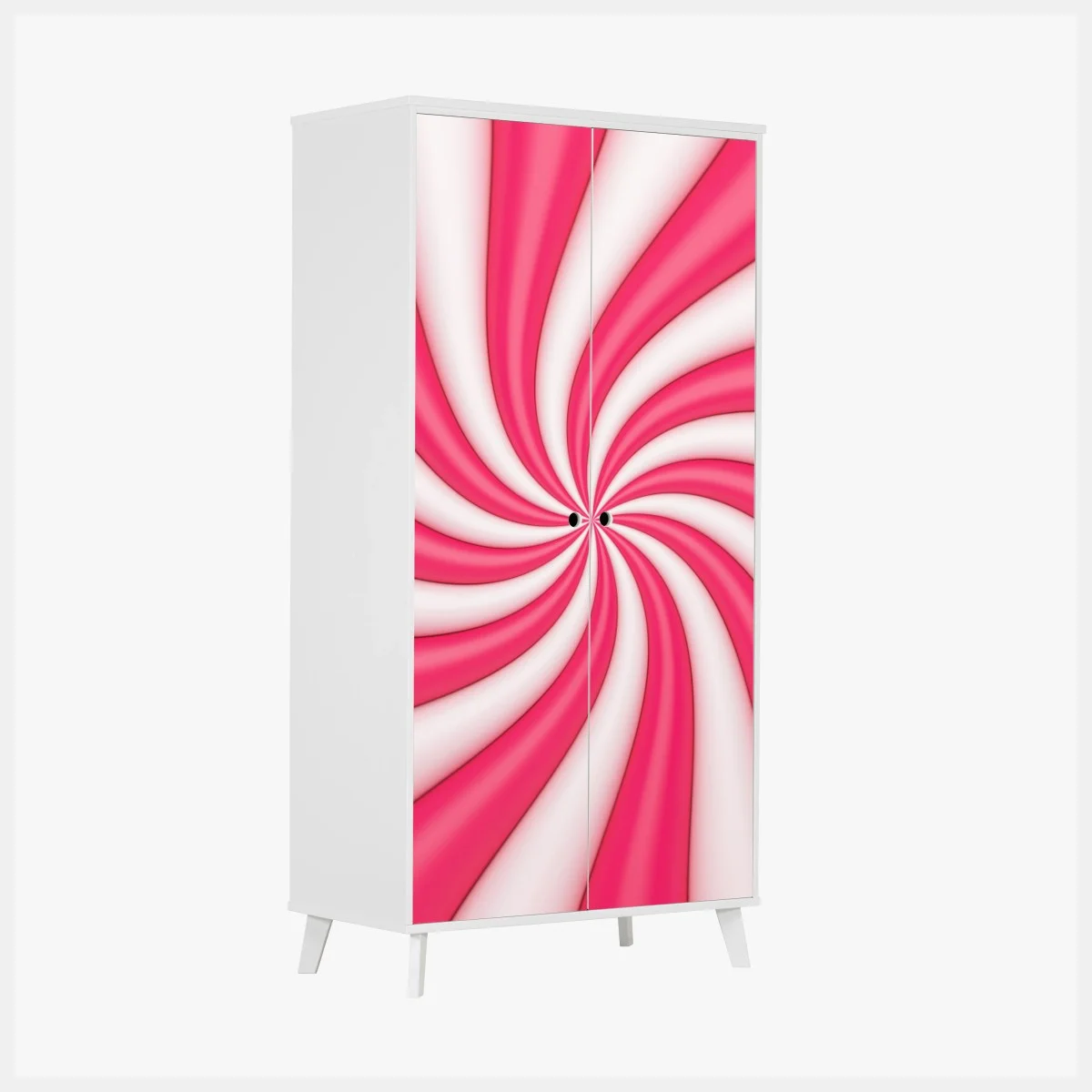Wardrobe sticker pink candy swirl spiral ⁕ Wallissimo® Wardrobe sticker pink candy swirl spiral ⁕ Wallissimo®