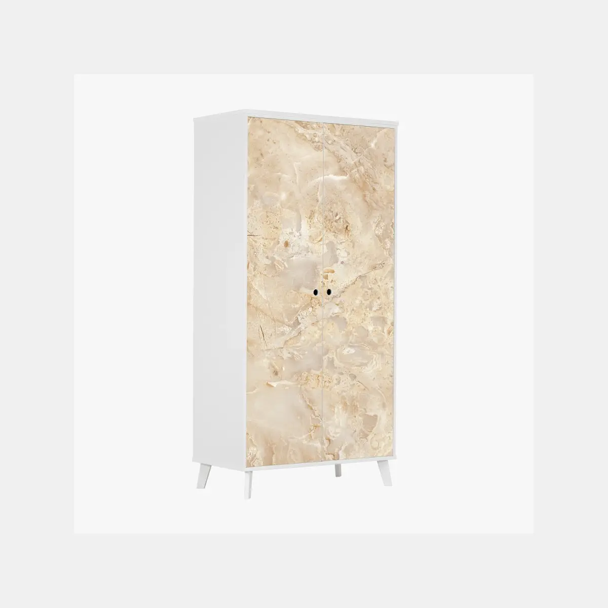 Wardrobe sticker beige marble texture with natural veins ⁕ Wallissimo® Wardrobe sticker beige marble texture with natural veins ⁕ Wallissimo®