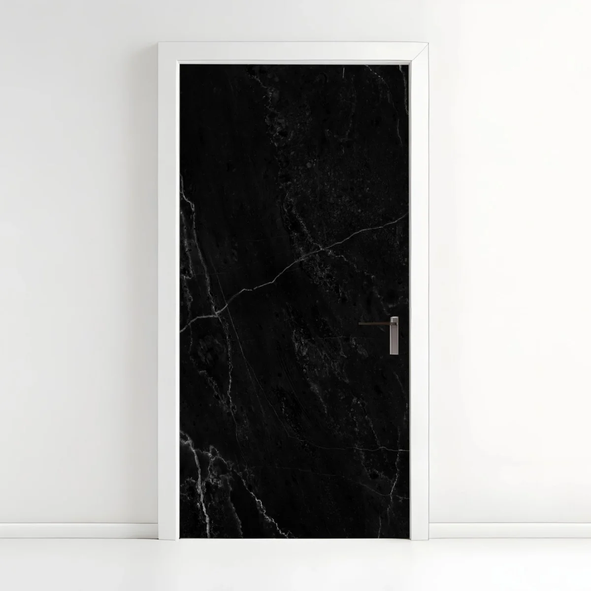 Door sticker black marble with white veins ⁕ Wallissimo® Door sticker black marble with white veins ⁕ Wallissimo®