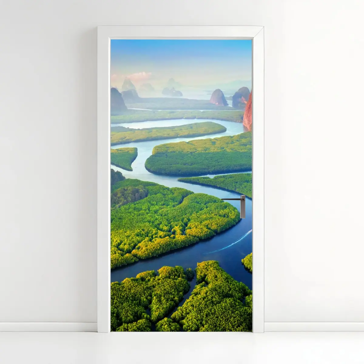 Door sticker sunrise over Phang Nga Bay ⁕ Wallissimo® Door sticker sunrise over Phang Nga Bay ⁕ Wallissimo®