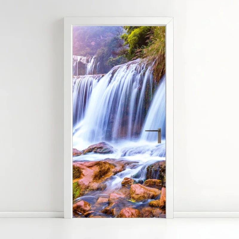 Door sticker Jiulong waterfall in Luoping, China