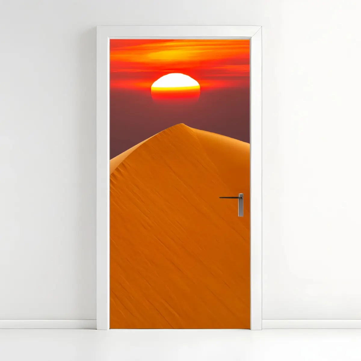 Door sticker golden desert sunset over sand dunes ⁕ Wallissimo® Door sticker golden desert sunset over sand dunes ⁕ Wallissimo®
