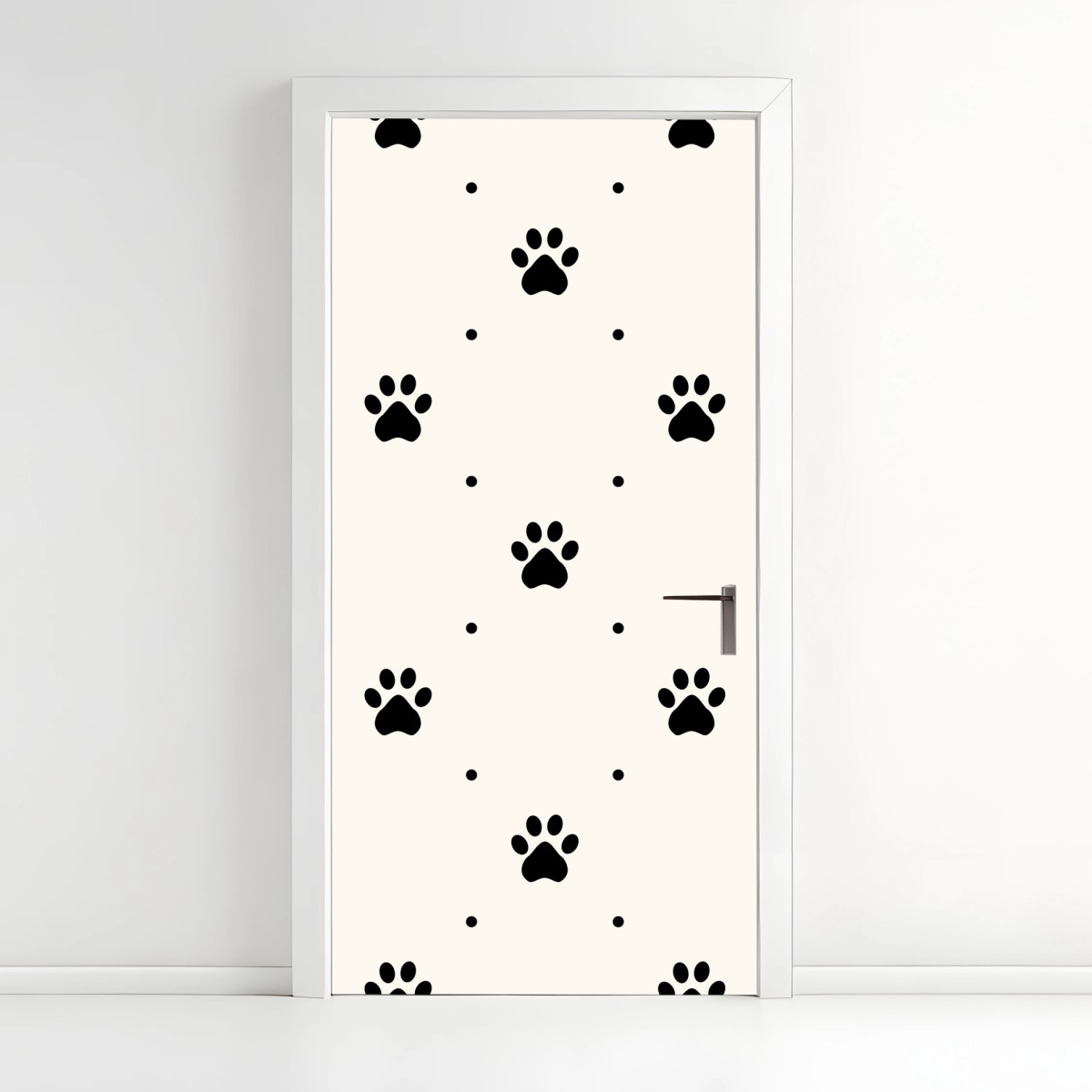 Door sticker playful paw print pattern • Wallissimo® Door sticker playful paw print pattern • Wallissimo®