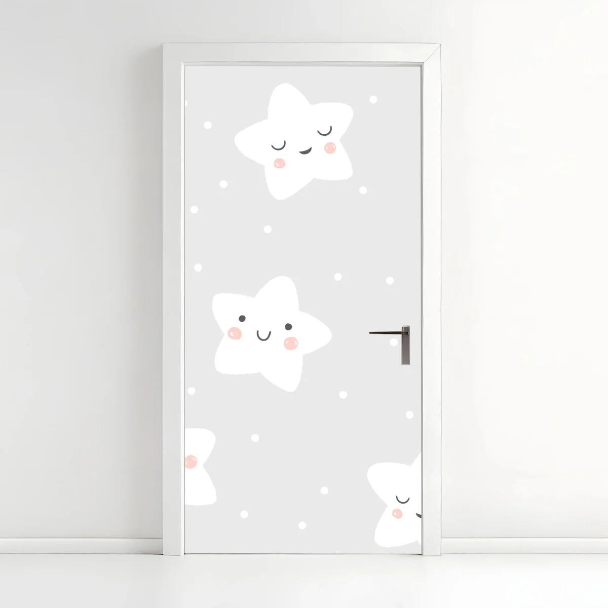 Door sticker cute smiling stars nursery pattern ⁕ Wallissimo® Door sticker cute smiling stars nursery pattern ⁕ Wallissimo®