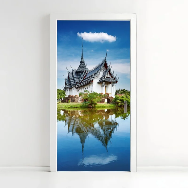 Door sticker Sanphet Prasat palace reflection