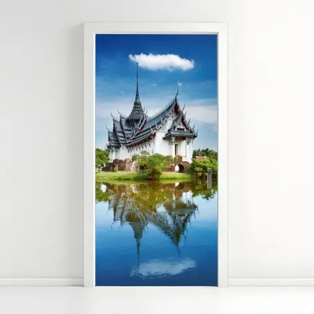 Door sticker Sanphet Prasat palace reflection • Wallissimo®