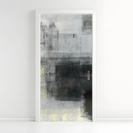 Door sticker subtle monochrome texture study • Wallissimo®