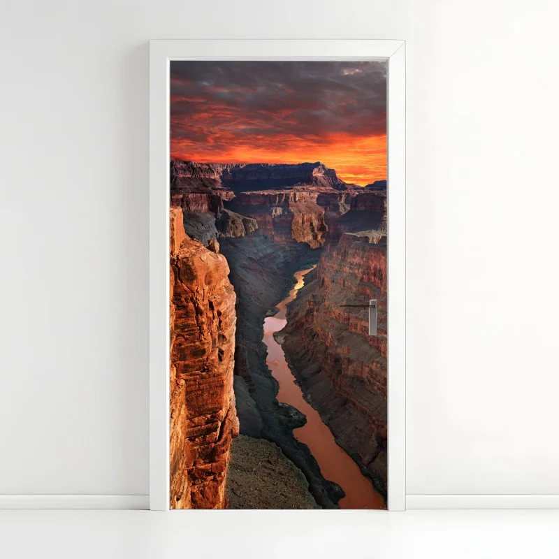 Door sticker Grand Canyon sunset panorama