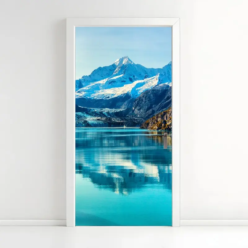 Door sticker dramatic gray cloudscape • Wallissimo®