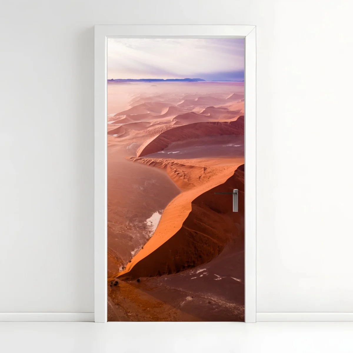 Door sticker Sossusvlei desert dunes panorama ⁕ Wallissimo® Door sticker Sossusvlei desert dunes panorama ⁕ Wallissimo®