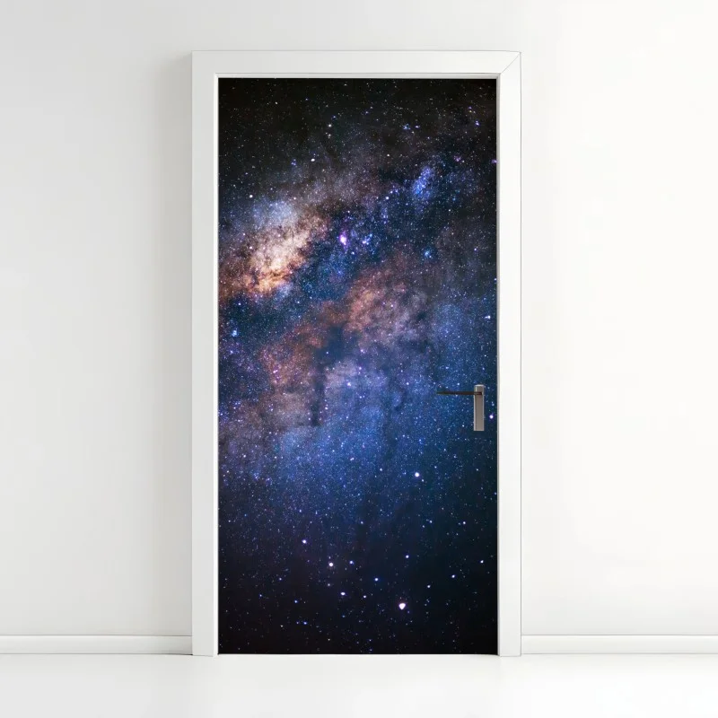 Door sticker milky way galaxy nightscape