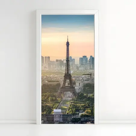 Door sticker Paris skyline with the Eiffel Tower • Wallissimo®
