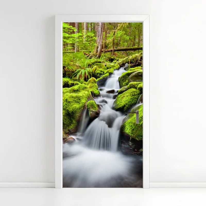 Door sticker mossy creek at Sol Duc Falls