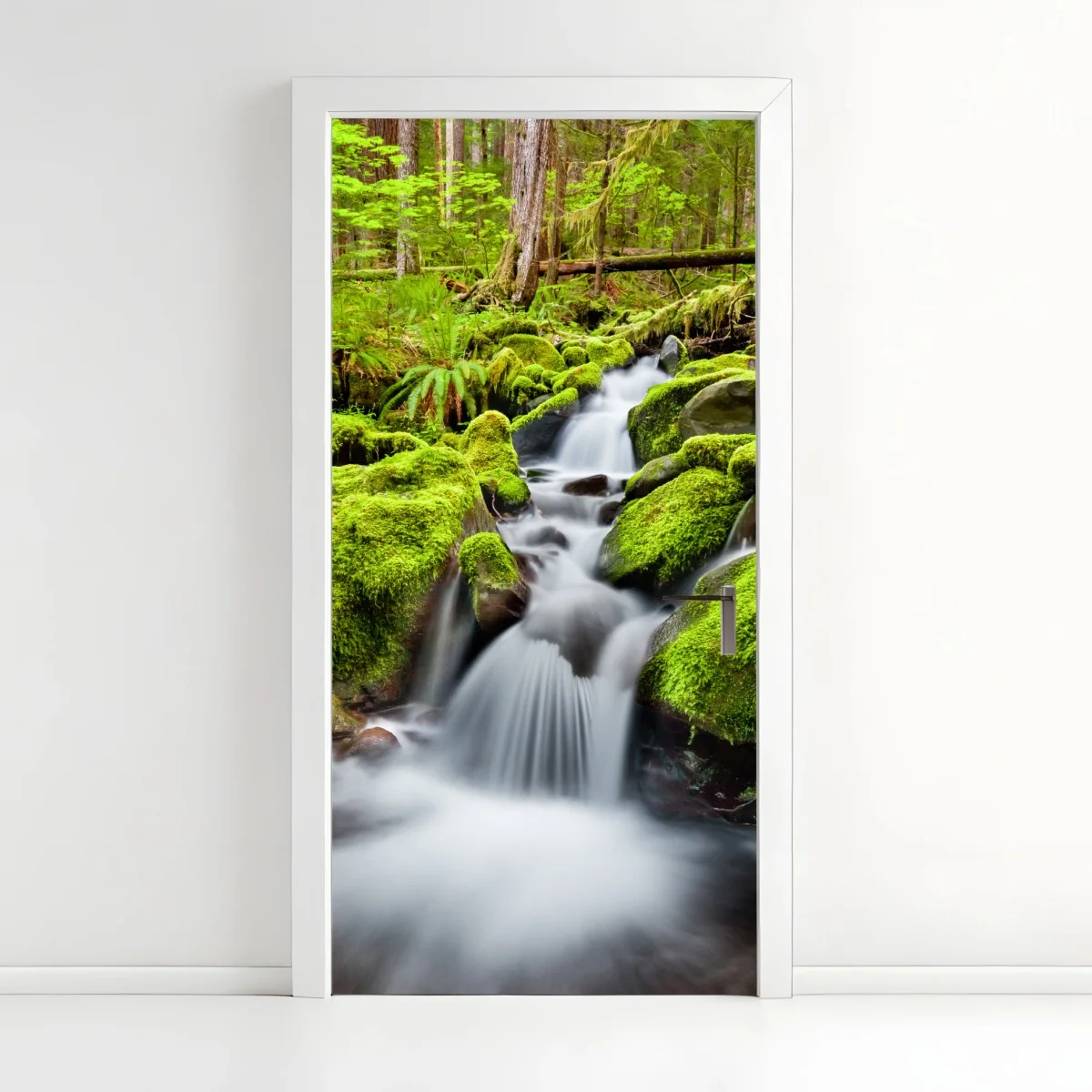 Door sticker mossy creek at Sol Duc Falls • Wallissimo® Door sticker mossy creek at Sol Duc Falls • Wallissimo®