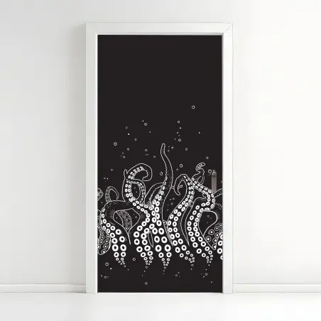 Door sticker octopus tentacle pattern • Wallissimo®