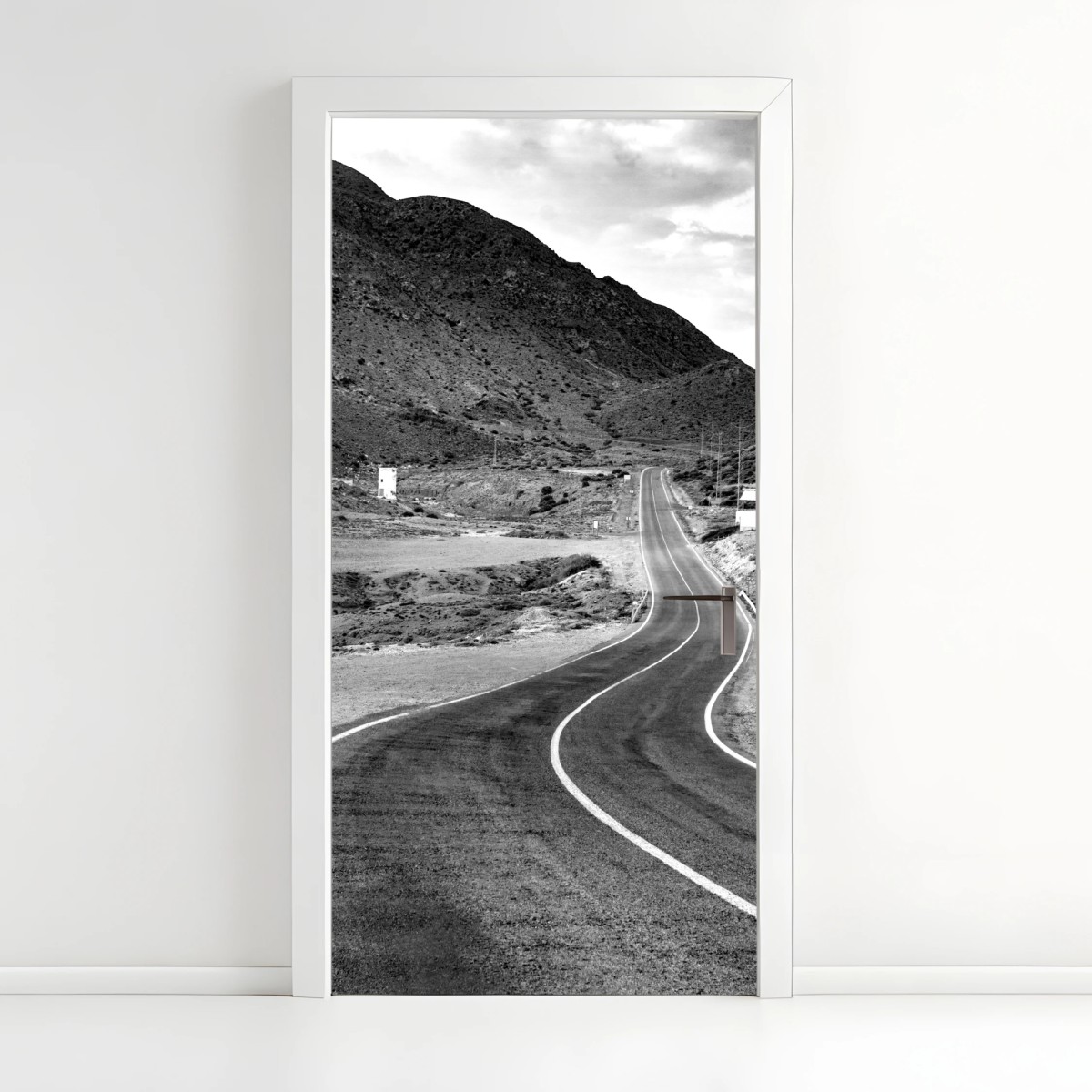 Door sticker winding road through mountains • Wallissimo® Door sticker winding road through mountains • Wallissimo®
