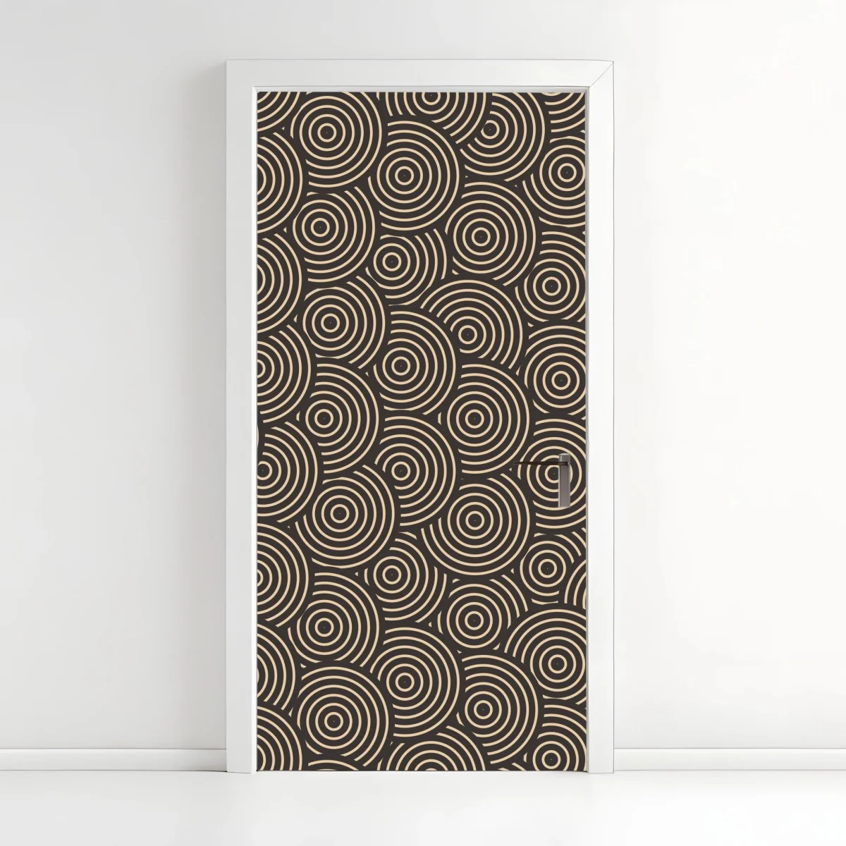 Door sticker retro concentric circles pattern • Wallissimo® Door sticker retro concentric circles pattern • Wallissimo®
