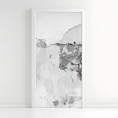 Door sticker distressed plaster wall texture • Wallissimo®