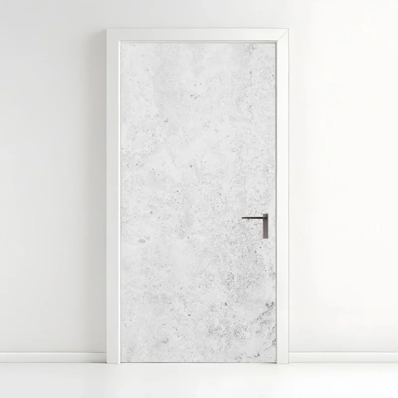 Door sticker minimal gray concrete wall texture