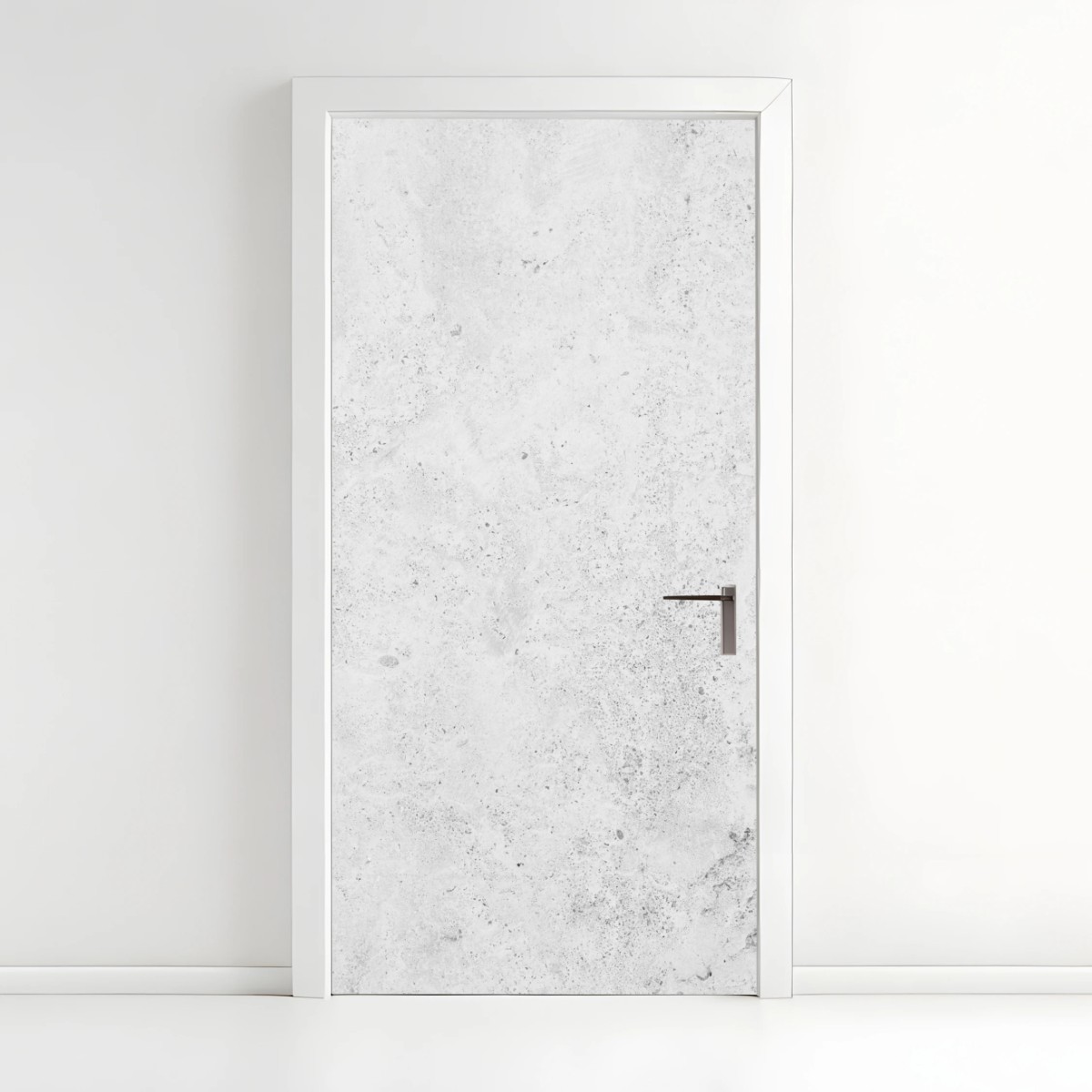 Door sticker minimal gray concrete wall texture • Wallissimo® Door sticker minimal gray concrete wall texture • Wallissimo®